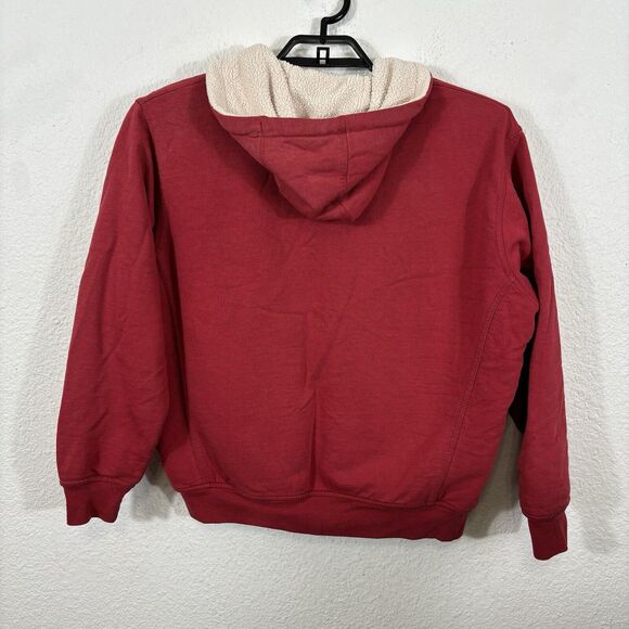 CE Schmidt Workwear Jacket Womens Size Large Red Zip Front Cotton Blend - Picture 13 of 15